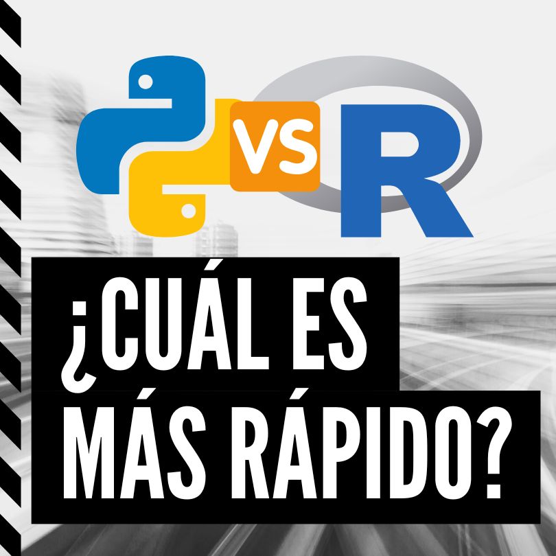 cual es más rápido R o Python